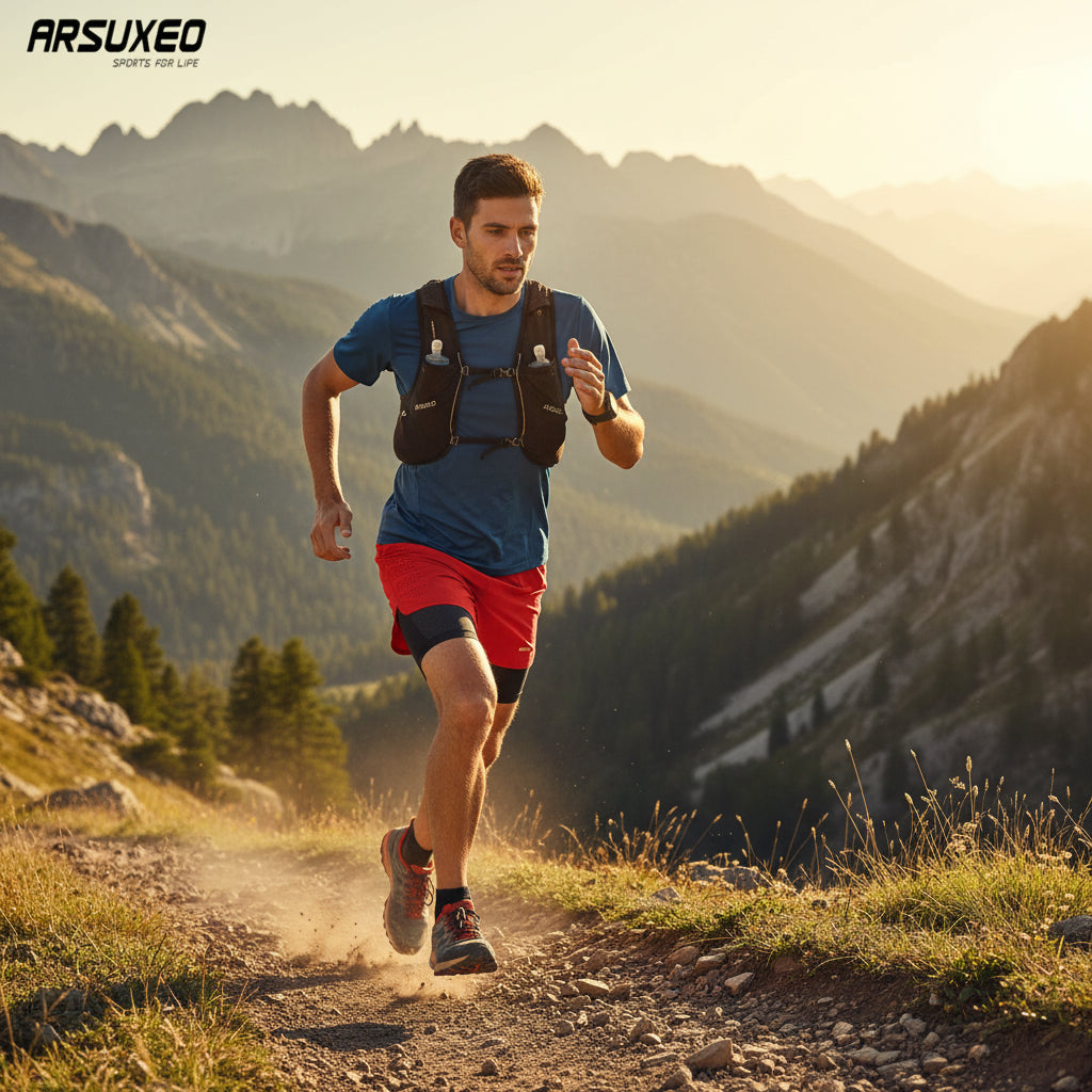 Pantalón Corto Running 2 en 1 ARSUXEO VERTIKALRUN