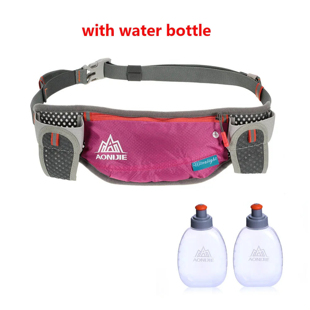 Cinturón de Hidratación AONIJIE | Riñonera Running con 2 Botellas 170ml