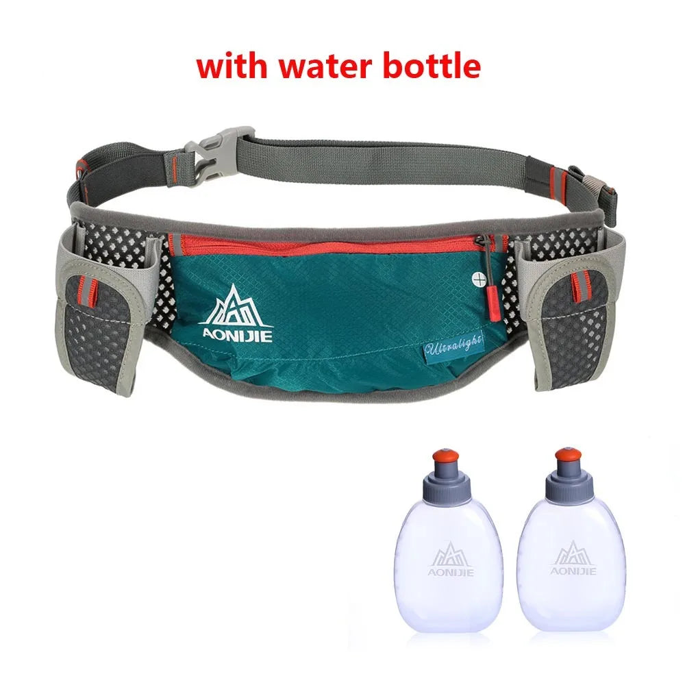 Cinturón de Hidratación AONIJIE | Riñonera Running con 2 Botellas 170ml