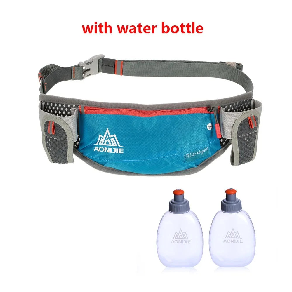 Cinturón de Hidratación AONIJIE | Riñonera Running con 2 Botellas 170ml