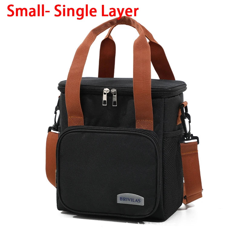 Bolsa Térmica de Doble Compartimento 12,5L | Fiambrera Isotérmica para Trabajo, Camping y Viaje