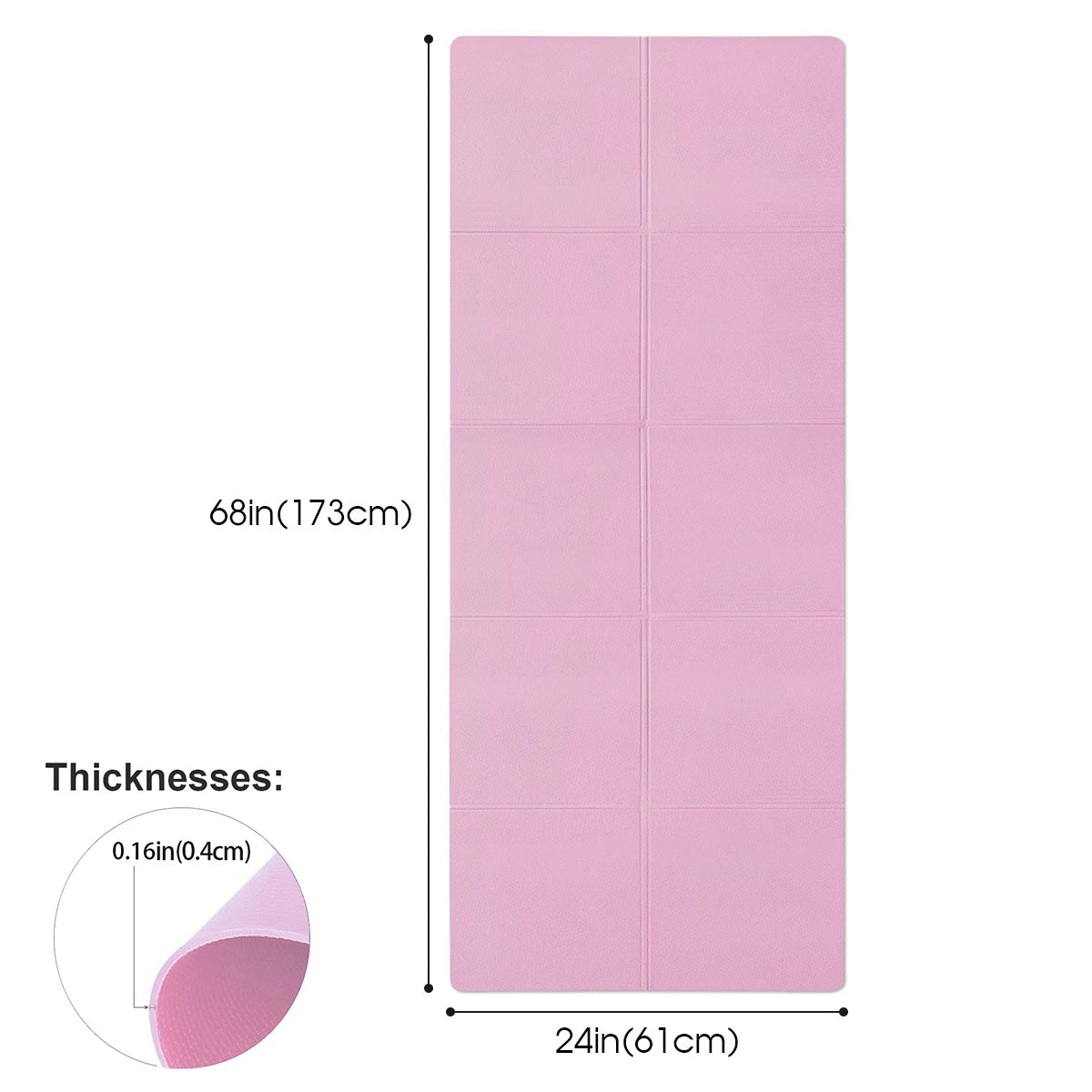 Esterilla de Yoga Antideslizante EVA 4mm – Pilates, Gimnasio y Fitness