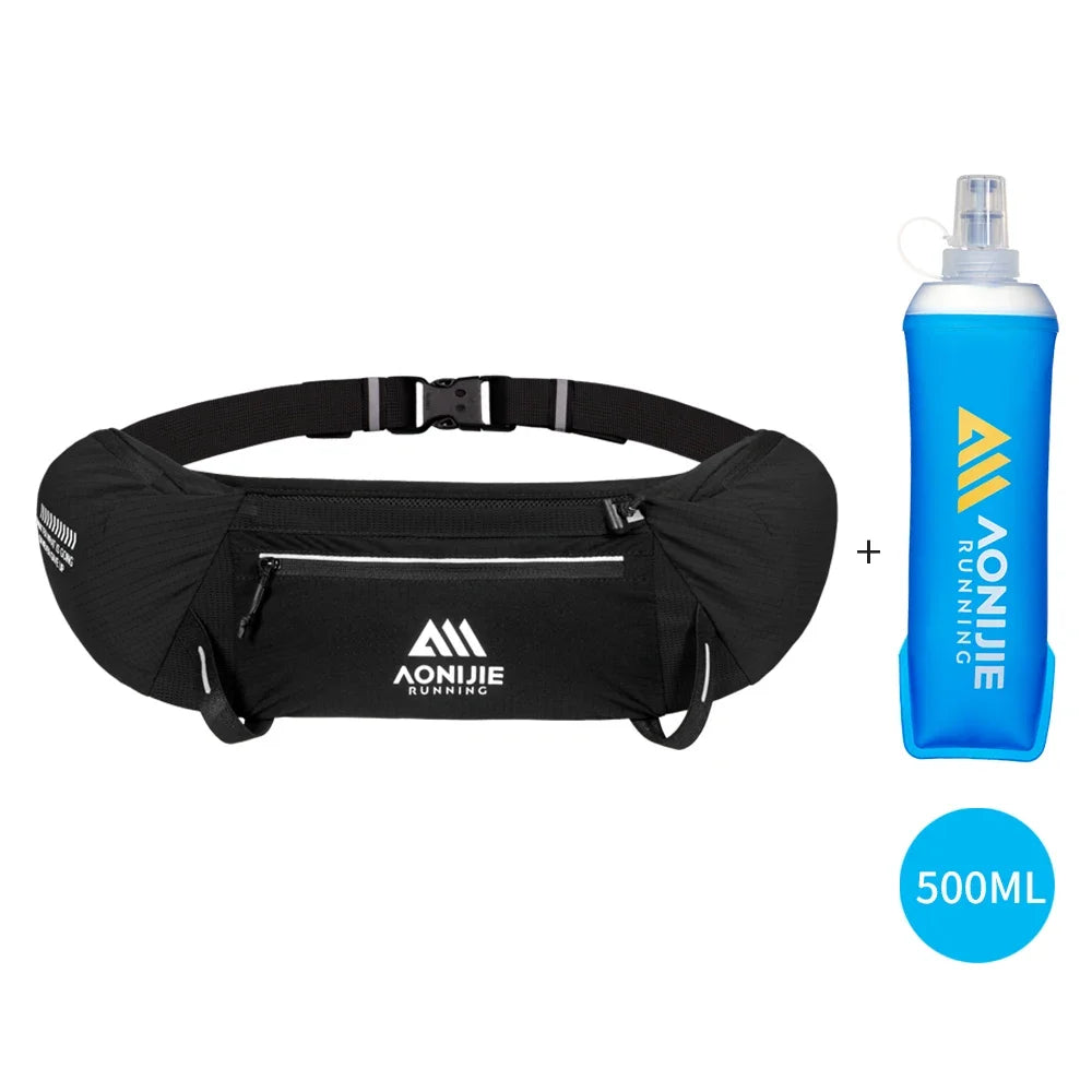 AONIJIE W8138 – Riñonera Hidratación Running Unisex con Botella 500ml | Trail y Maratón