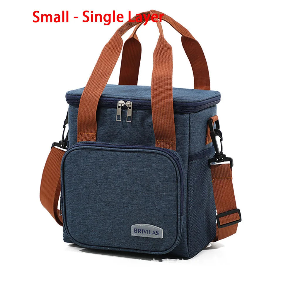 Bolsa Térmica de Doble Compartimento 12,5L | Fiambrera Isotérmica para Trabajo, Camping y Viaje