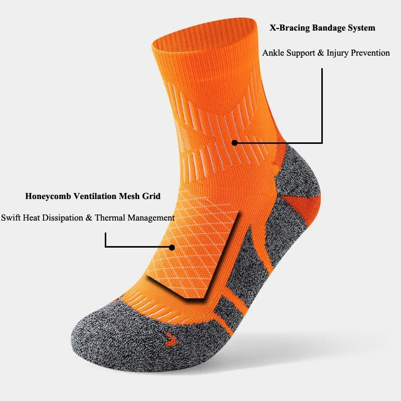 Calcetines Trail Running | Amortiguación y Agarre para Montaña