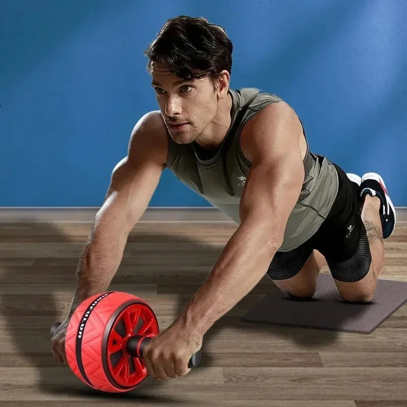 Rodillo Abdominal de Doble Rueda Silencioso — Entrenamiento de Core en Casa