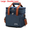 Bolsa Térmica de Doble Compartimento 12,5L | Fiambrera Isotérmica para Trabajo, Camping y Viaje