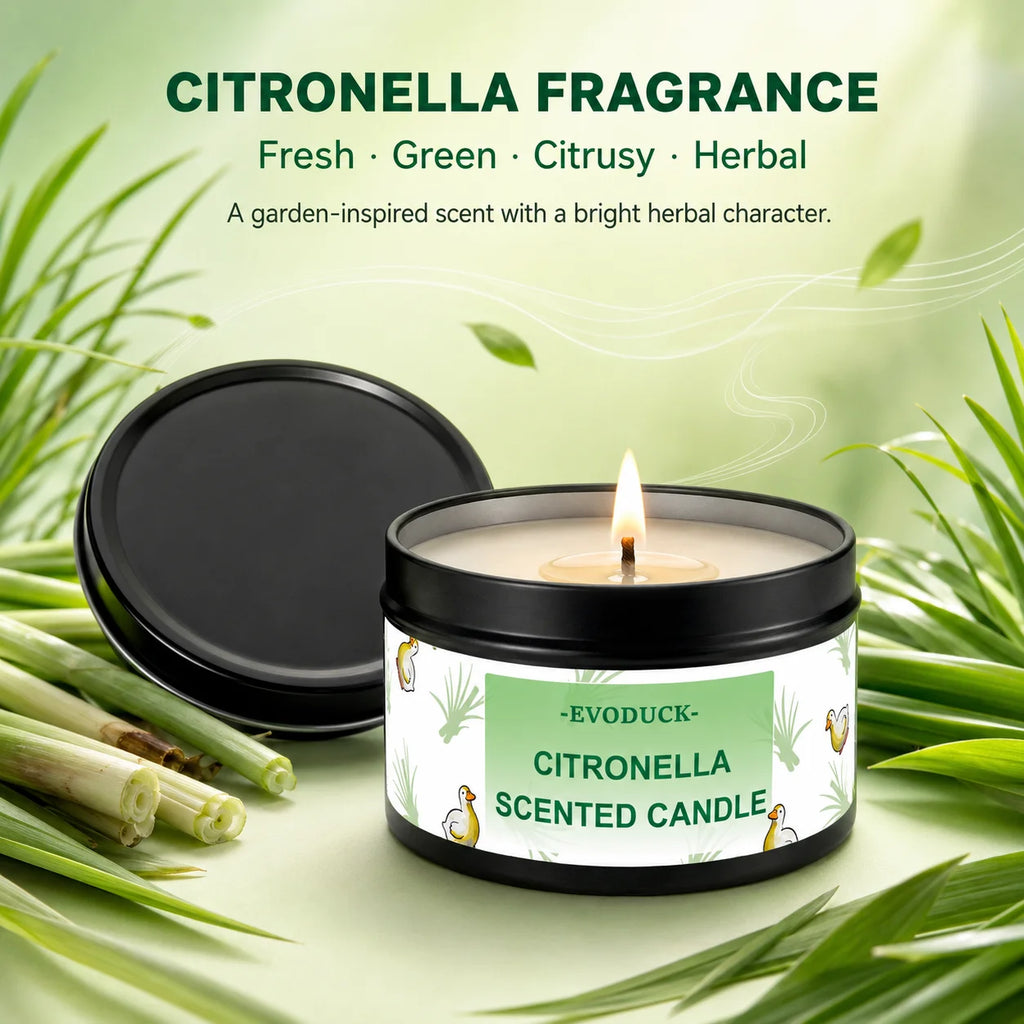 Vela de Citronela para Exteriores | VERTIKAL RUN – Aroma Lemongrass para Jardín, Camping y Terraza