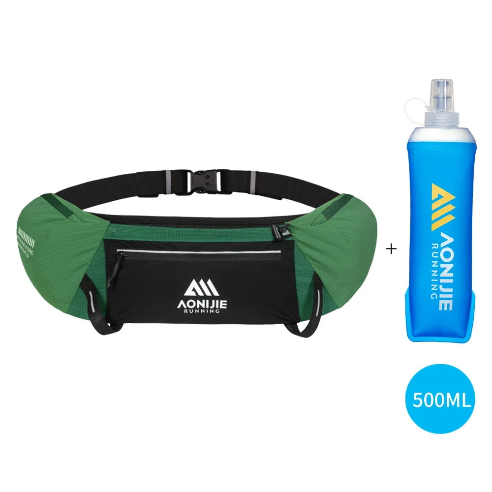 AONIJIE W8138 – Riñonera Hidratación Running Unisex con Botella 500ml | Trail y Maratón