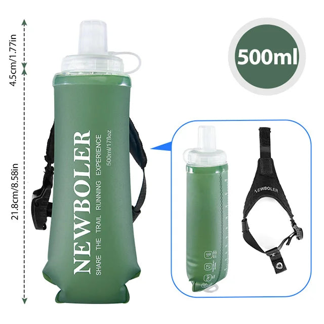 Botella Blanda TPU 500ml | Ultraligera y Plegable | Running y Trail | VERTIKAL RUN