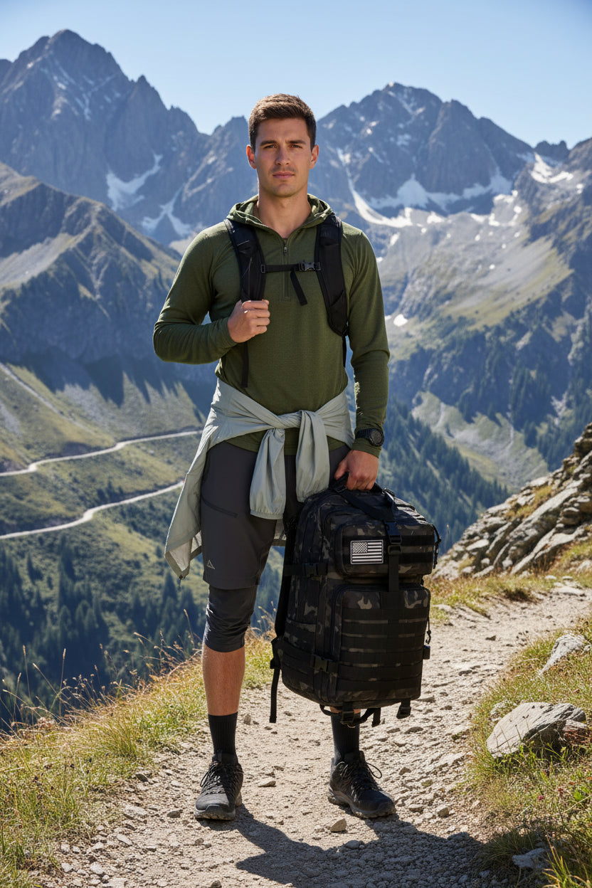 Mochila Impermeable Nailon 1000D 25L/50L – VERTIKAL RUN