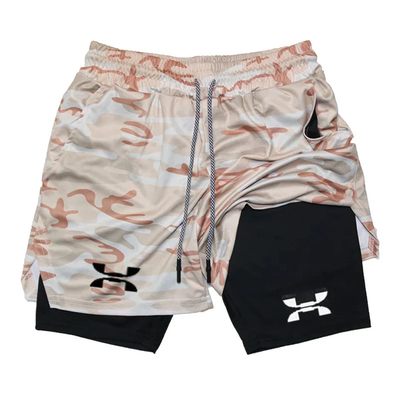 Pantalón Corto Running Hombre – 2 en 1 Secado Rápido Trail & Gym