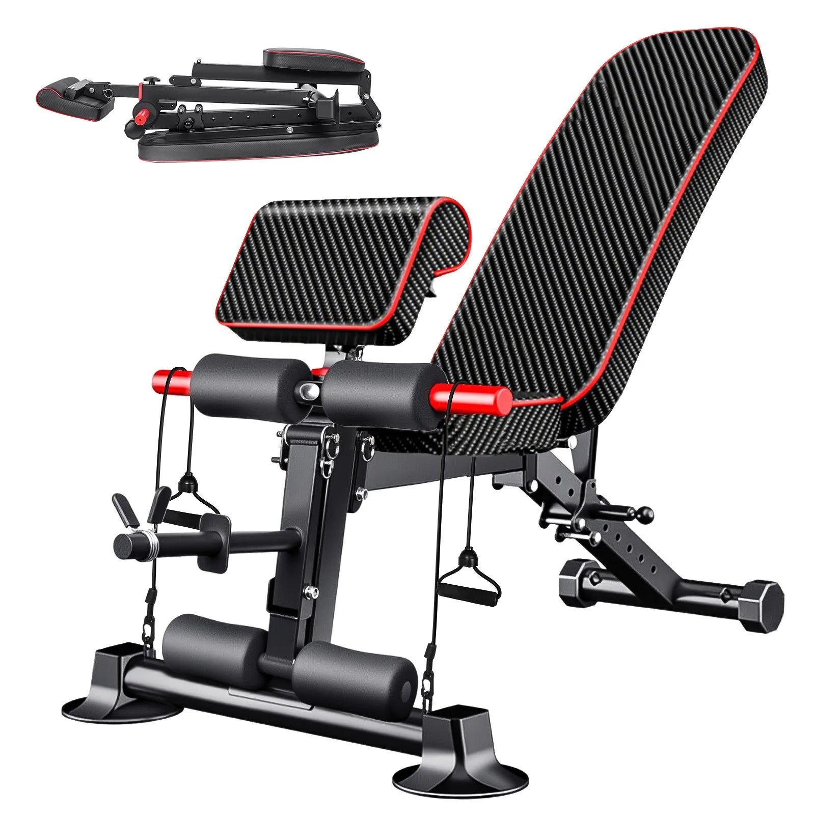 Banco de Pesas Ajustable Multifuncional | Entrenamiento Completo en Casa