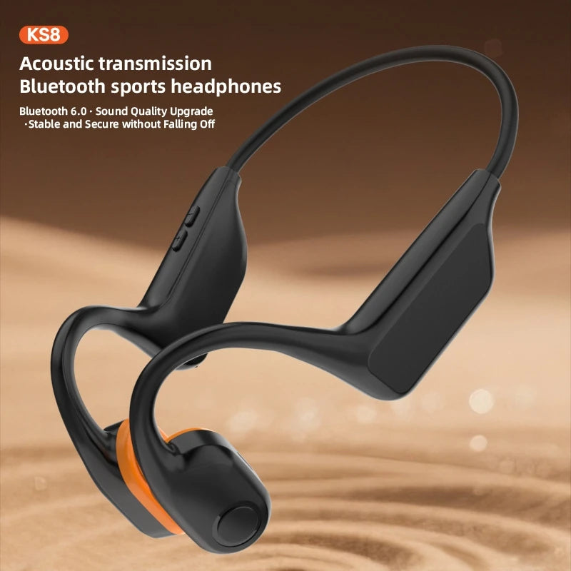 Lenovo Open-Ear Bone Conduction Bluetooth Headphones with Extra-Long Battery Life Perfect for Running, Cycling Swimming  Sports