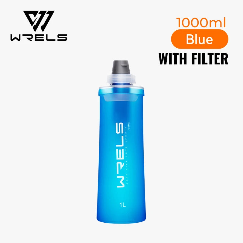 Botella Deportiva Plegable VERTIKALRUN 600–1000 ml con Pajita
