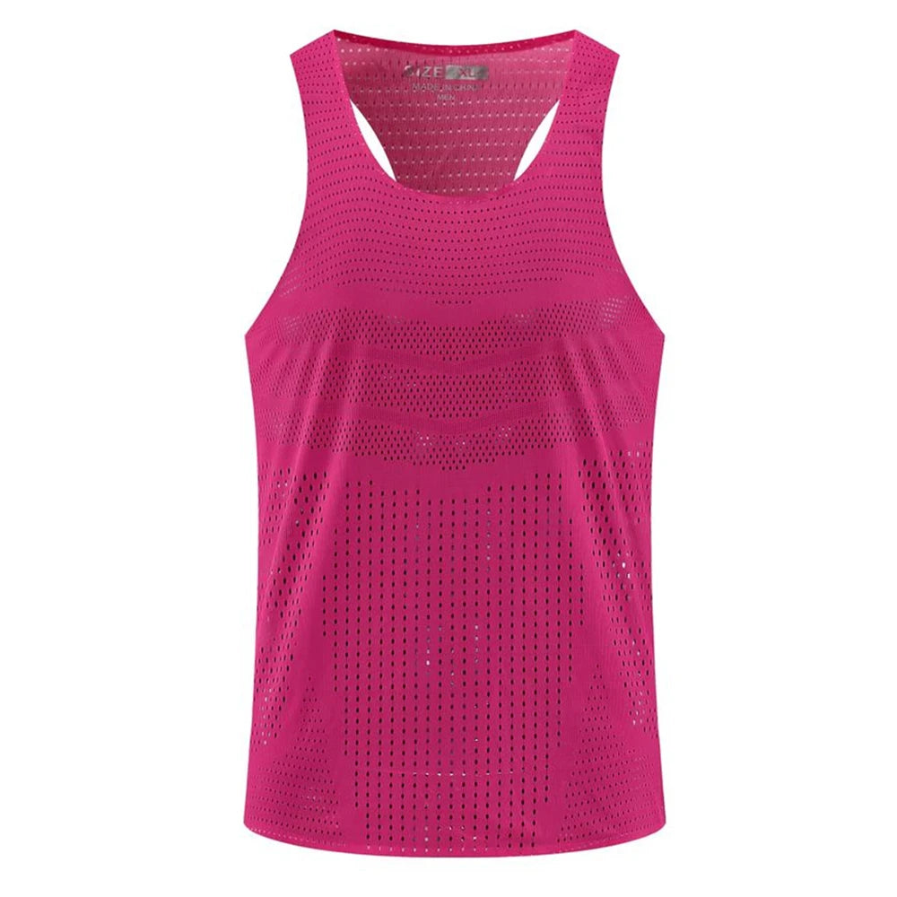 Camiseta Tirantes Running Hombre Ultraligera | Atletismo Gym Maratón Trail