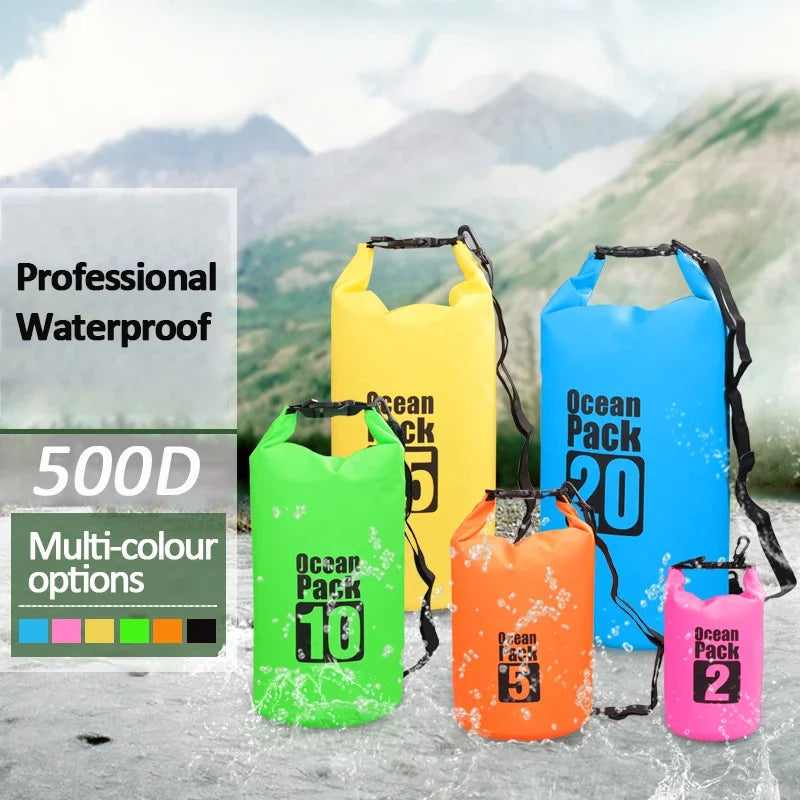 Bolsas Impermeables de PVC 2L-30L | Kayak, Rafting y Natación | VERTIKAL RUN