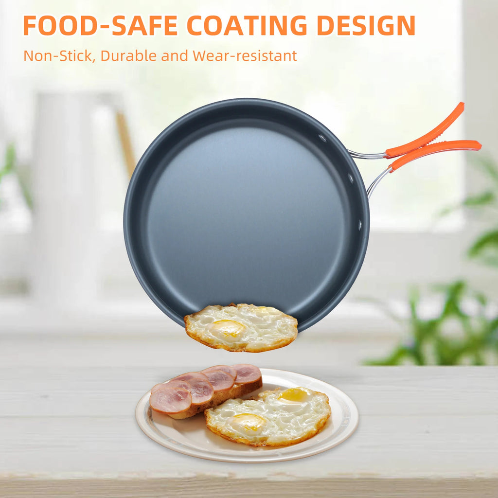 Set de Cocina para Camping 16 Piezas – Olla, Sartén y Utensilios | VERTIKAL RUN