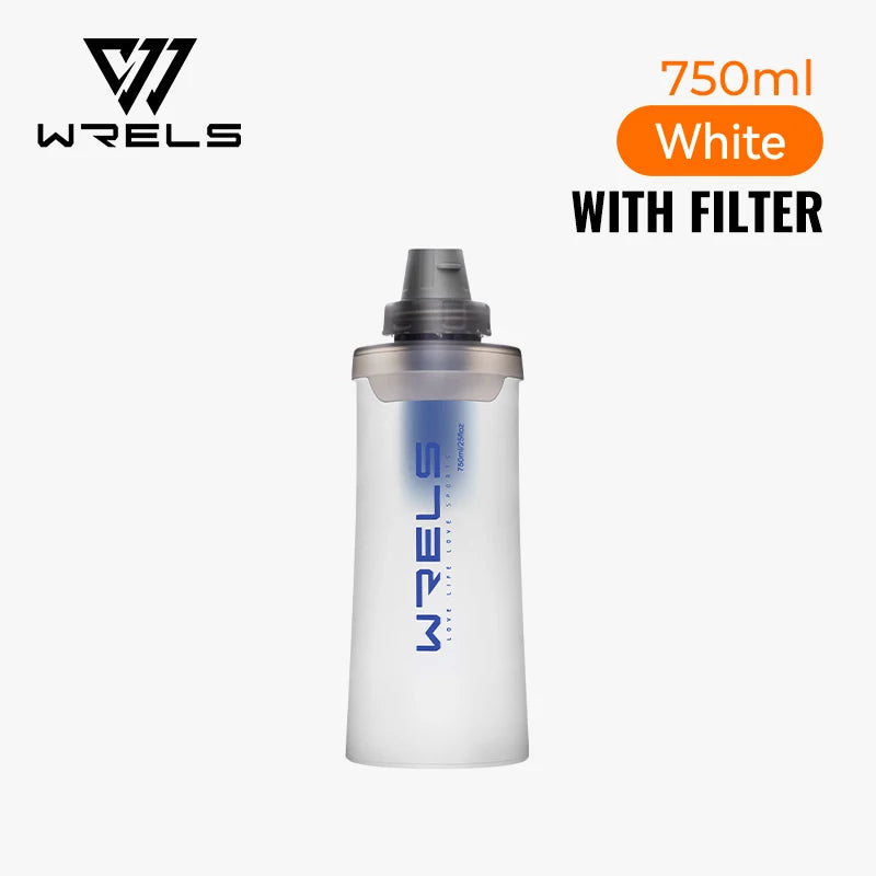 Botella Deportiva Plegable VERTIKALRUN 600–1000 ml con Pajita