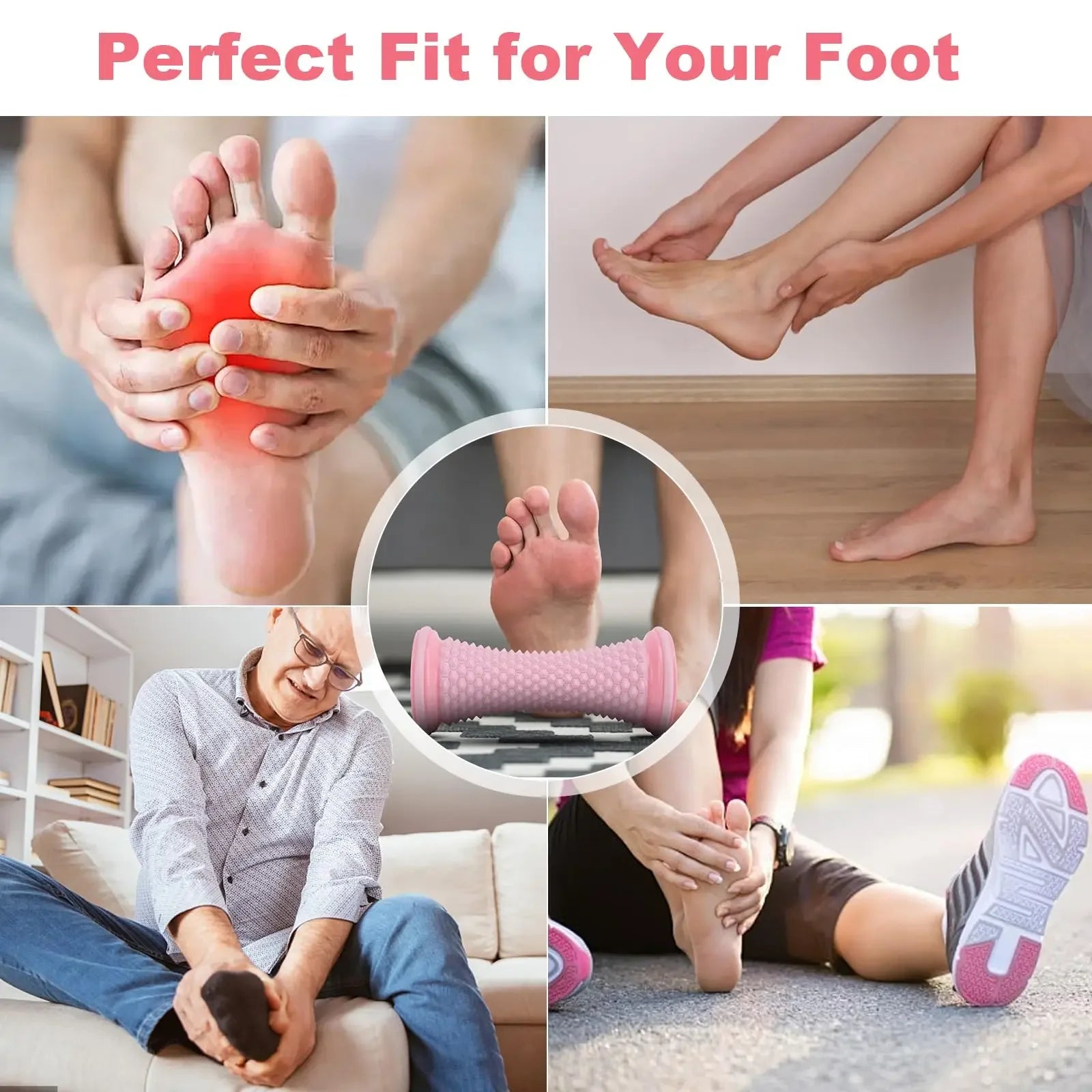 Rodillo Masajeador de Pies y Yoga | Relajación Muscular y Fascia Plantar