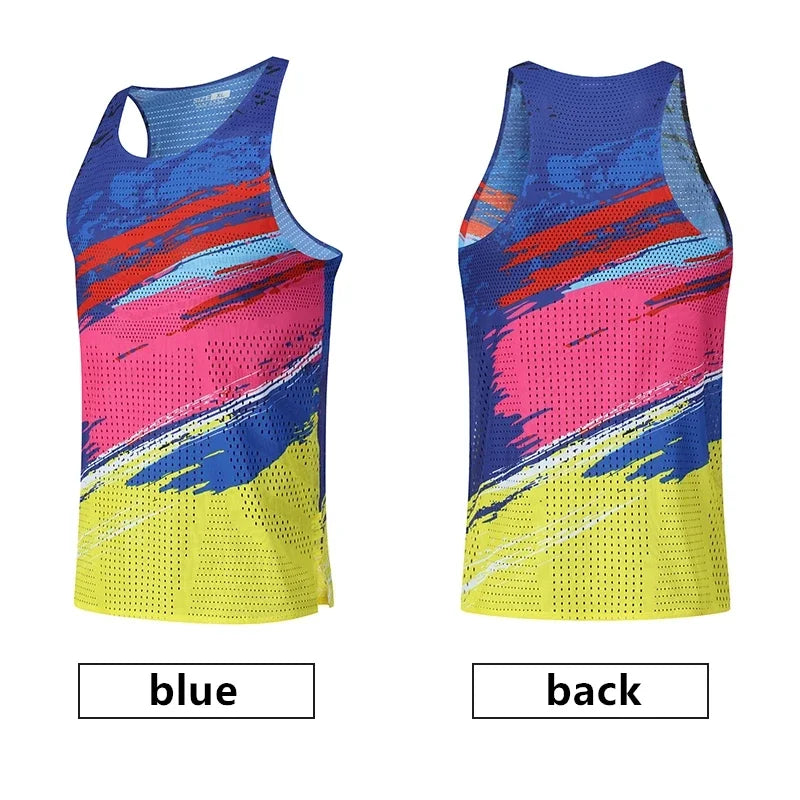 Camiseta Running Hombre Manga Corta | Estampado 3D Transpirable Gym Maratón