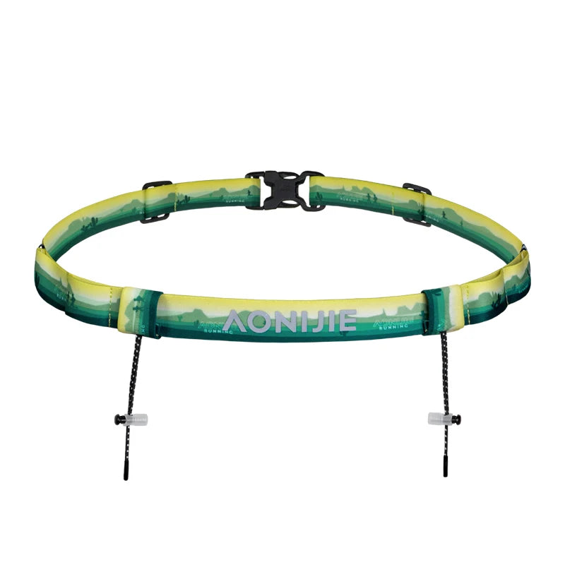 AONIJIE E4436 Portadorsal Reflectante para Running – Cinturón Elástico Unisex para Maratón y Triatlón