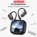 ERAZER XF38 – Auriculares Bluetooth con Traductor AI en Tiempo Real | Open-Ear | 50H Batería