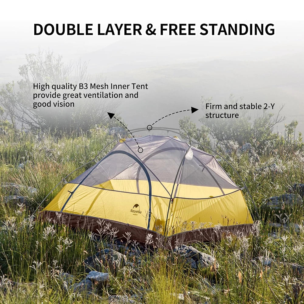 Tienda de Campaña Naturehike Star River | Ultraligera 2 Personas 4 Estaciones | VERTIKAL RUN