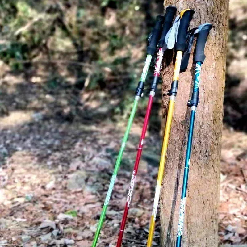 2 Bastones de Trekking Ultraligeros Plegables Telescópicos | Nordic Walking, Senderismo y Trail Running