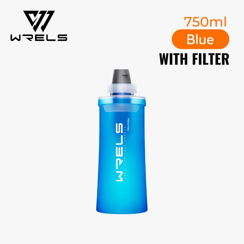Botella Deportiva Plegable VERTIKALRUN 600–1000 ml con Pajita