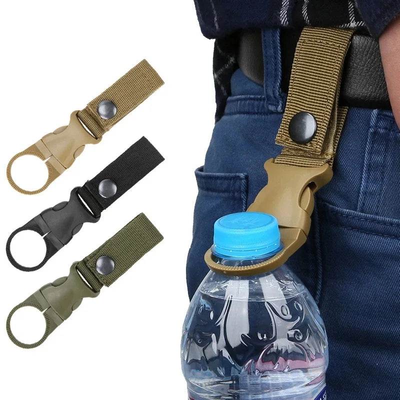 Clip Mosquetón Portabotella para Mochila | Trail Running y Senderismo
