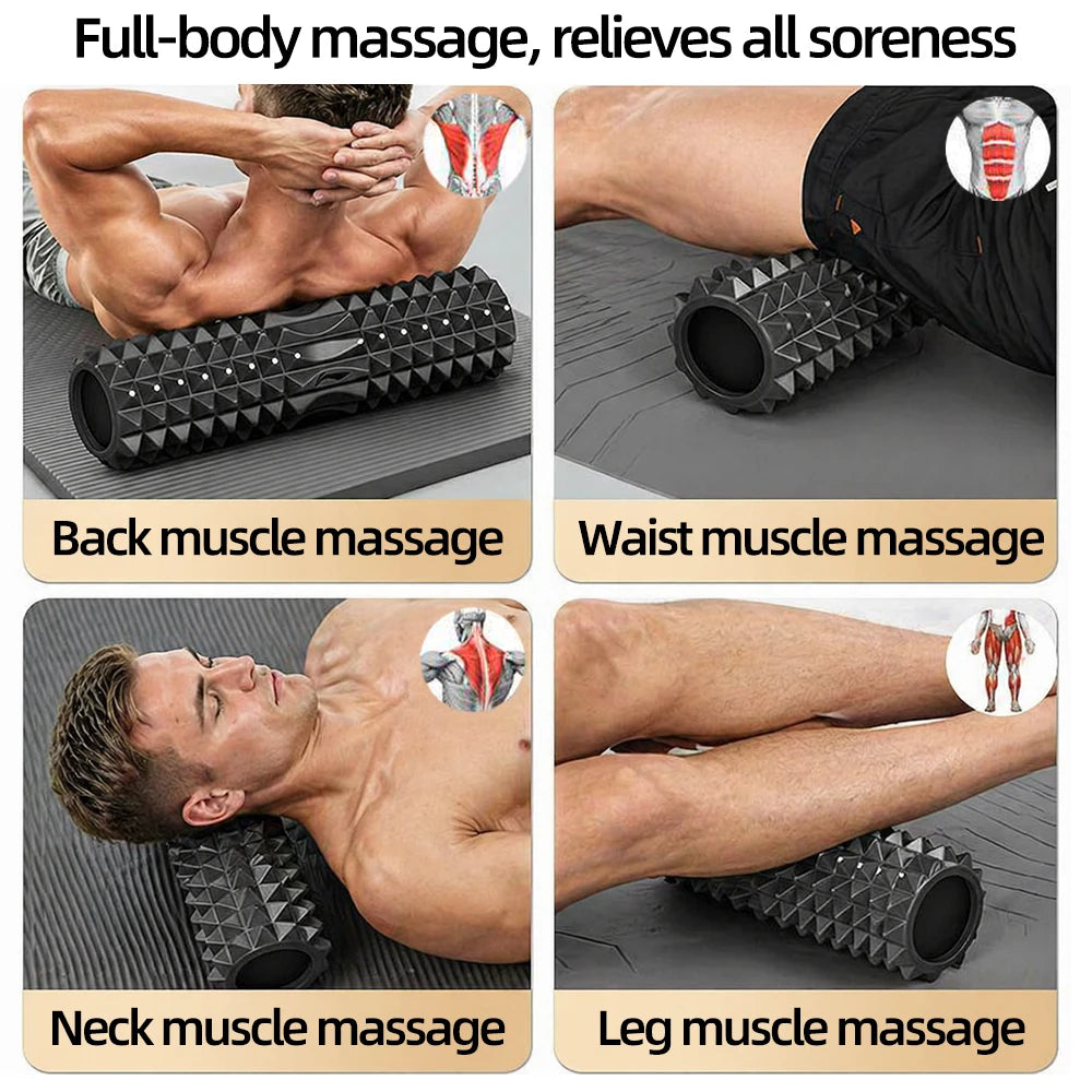 Rodillo de Foam para Masaje Muscular | 30 y 45 cm