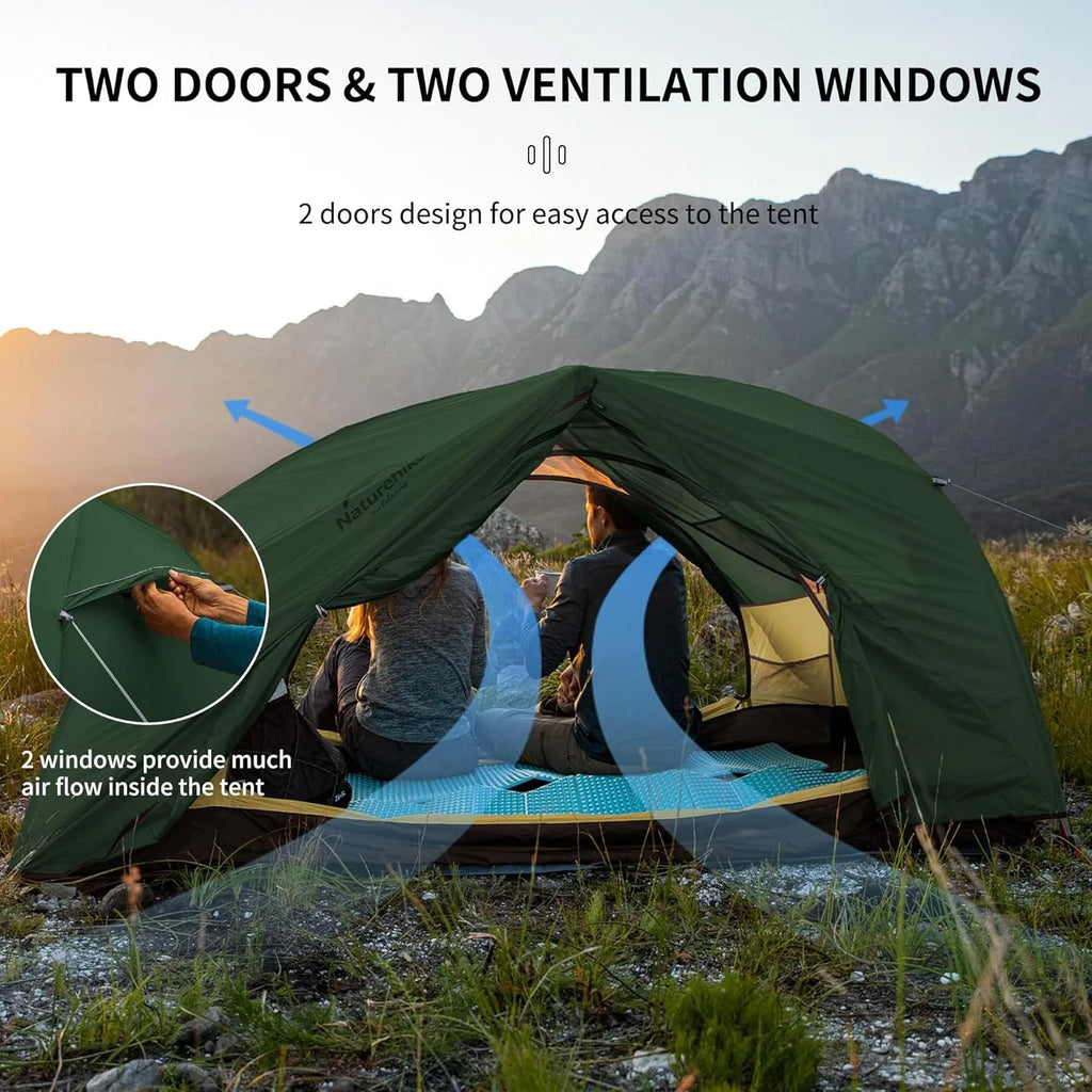 Tienda de Campaña Naturehike Star River | Ultraligera 2 Personas 4 Estaciones | VERTIKAL RUN