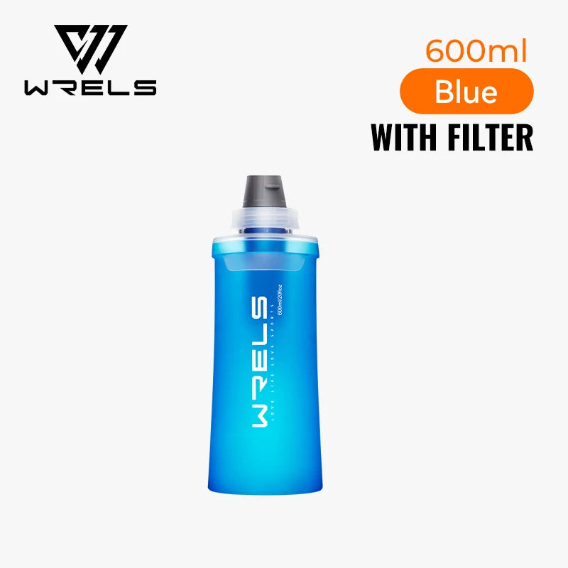 Botella Deportiva Plegable VERTIKALRUN 600–1000 ml con Pajita