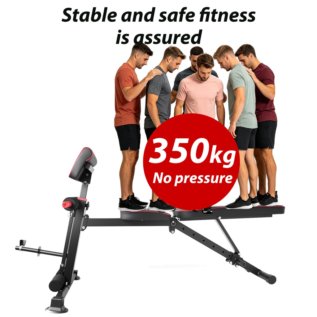 Banco de Pesas Ajustable Multifuncional | Entrenamiento Completo en Casa