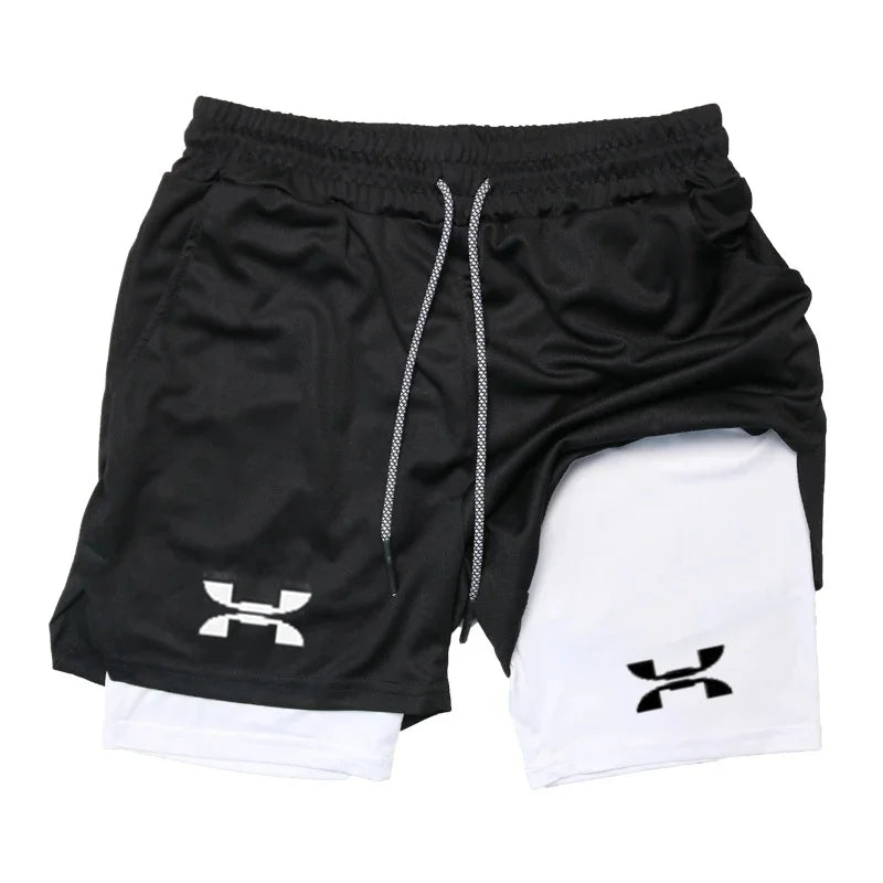 Pantalón Corto Running Hombre – 2 en 1 Secado Rápido Trail & Gym