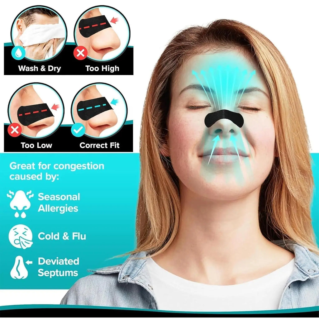 Tiras Nasales Antironquidos VERTIKAL RUN – Respiración Nasal y Sueño Profundo | Pack 30, 90 y 150 uds.