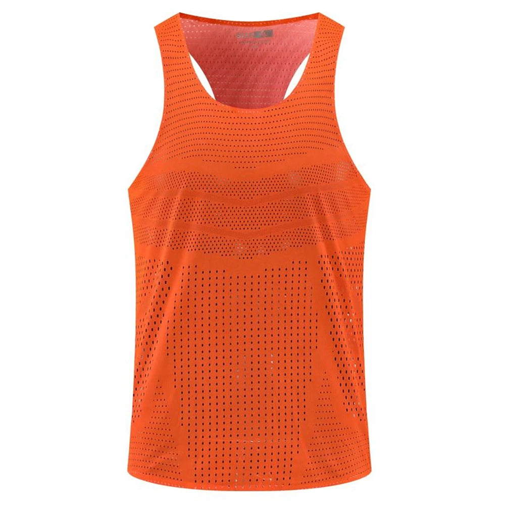 Camiseta Tirantes Running Hombre Ultraligera | Atletismo Gym Maratón Trail
