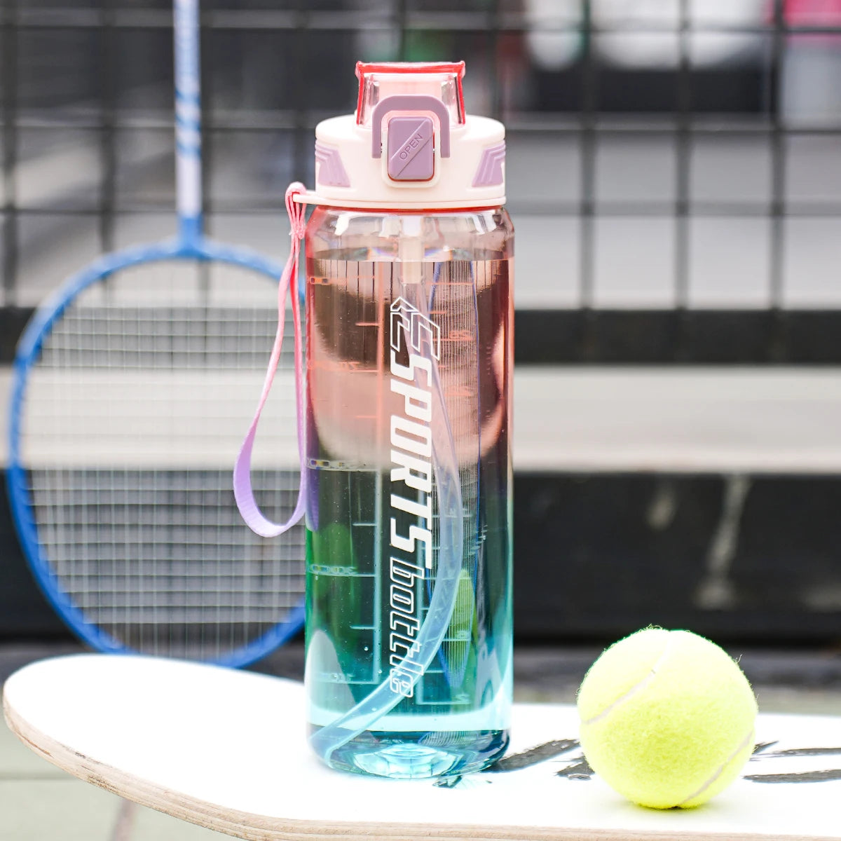 Botella de Agua Deportiva con Pajita — 700ml y 950ml | Sin BPA