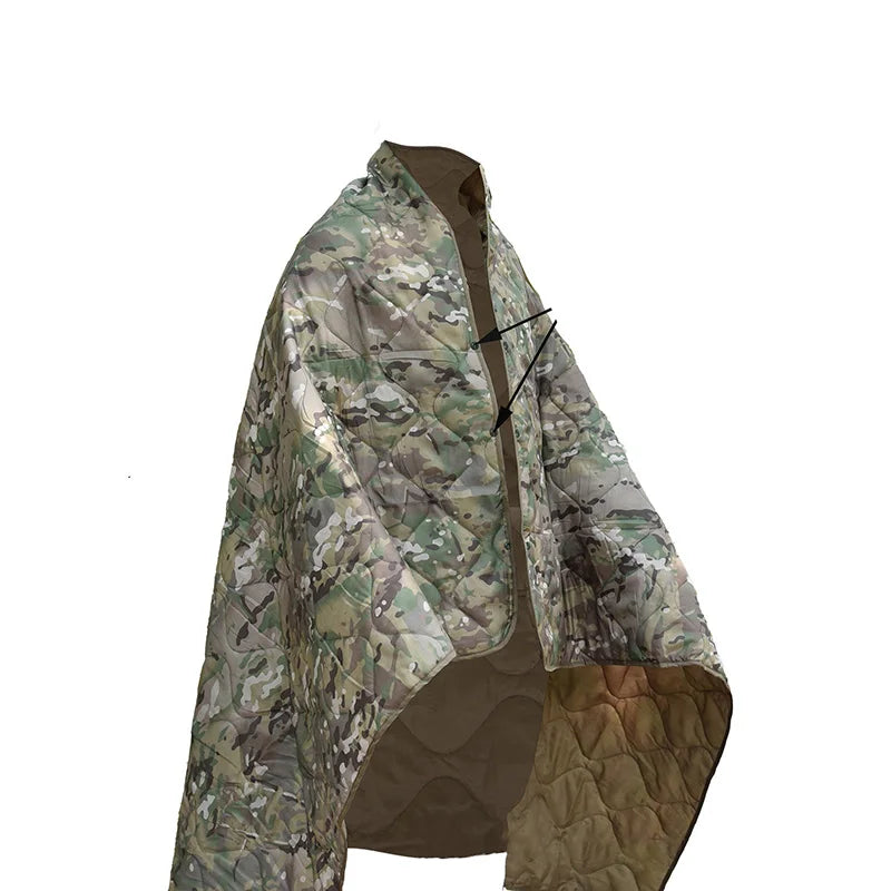 Manta Poncho Camping | Capa Impermeable Ultraligera | Saco de Dormir Verano | VERTIKAL RUN