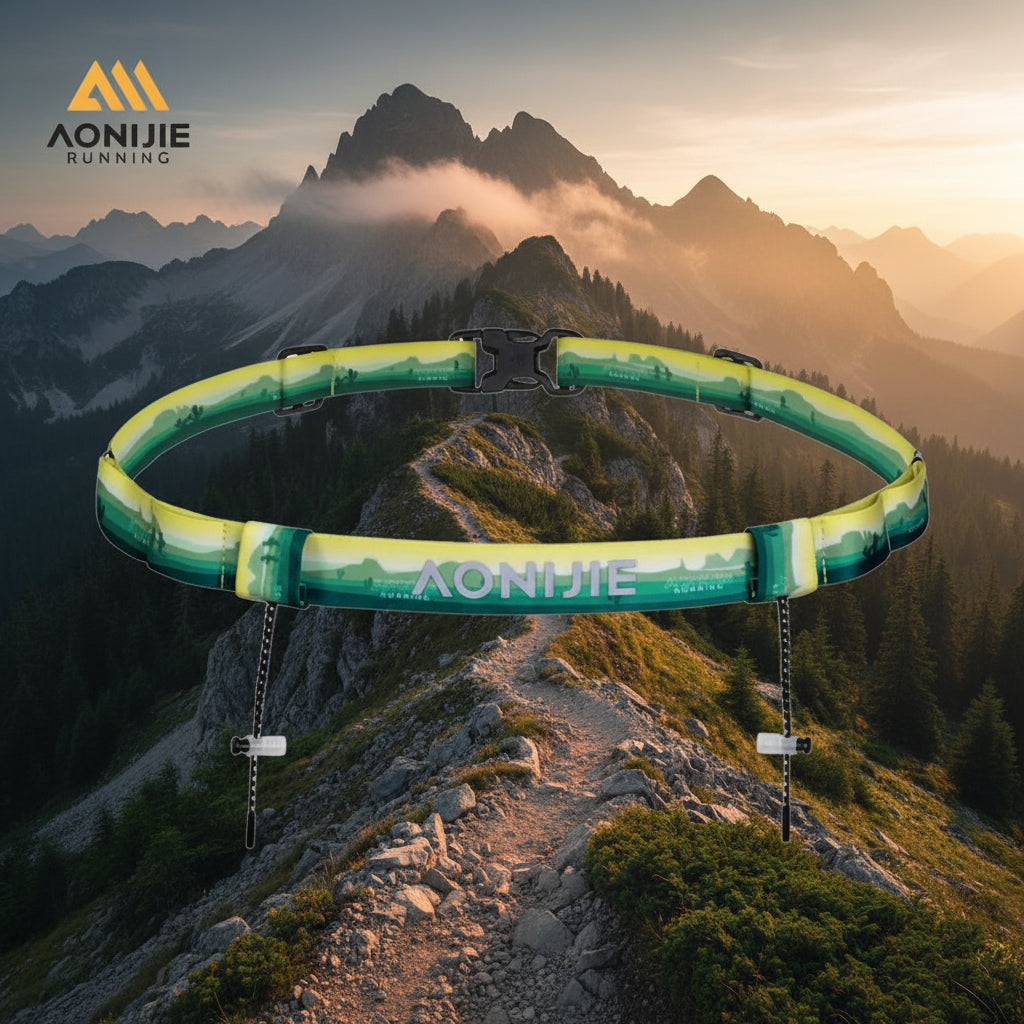 AONIJIE E4436 Portadorsal Reflectante para Running – Cinturón Elástico Unisex para Maratón y Triatlón