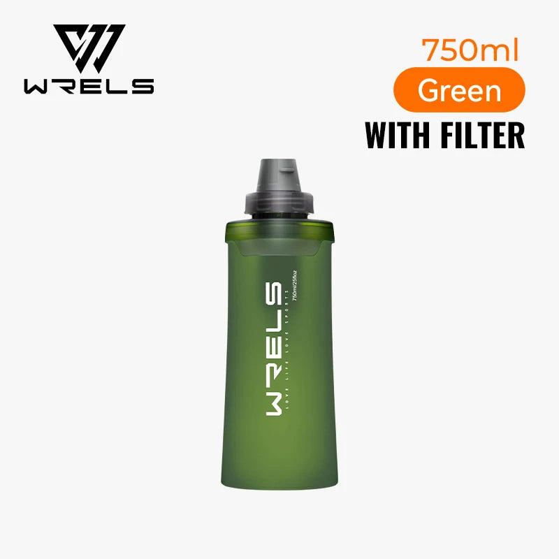 Botella Deportiva Plegable VERTIKALRUN 600–1000 ml con Pajita
