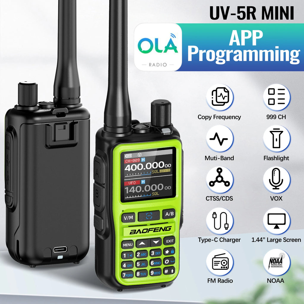Walkie Talkie BAOFENG UV-5R Mini Bluetooth | Multi-Banda | VERTIKAL RUN