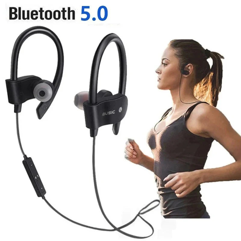 Auriculares Deportivos Inalámbricos Bluetooth – Gancho de Oreja HiFi Stereo