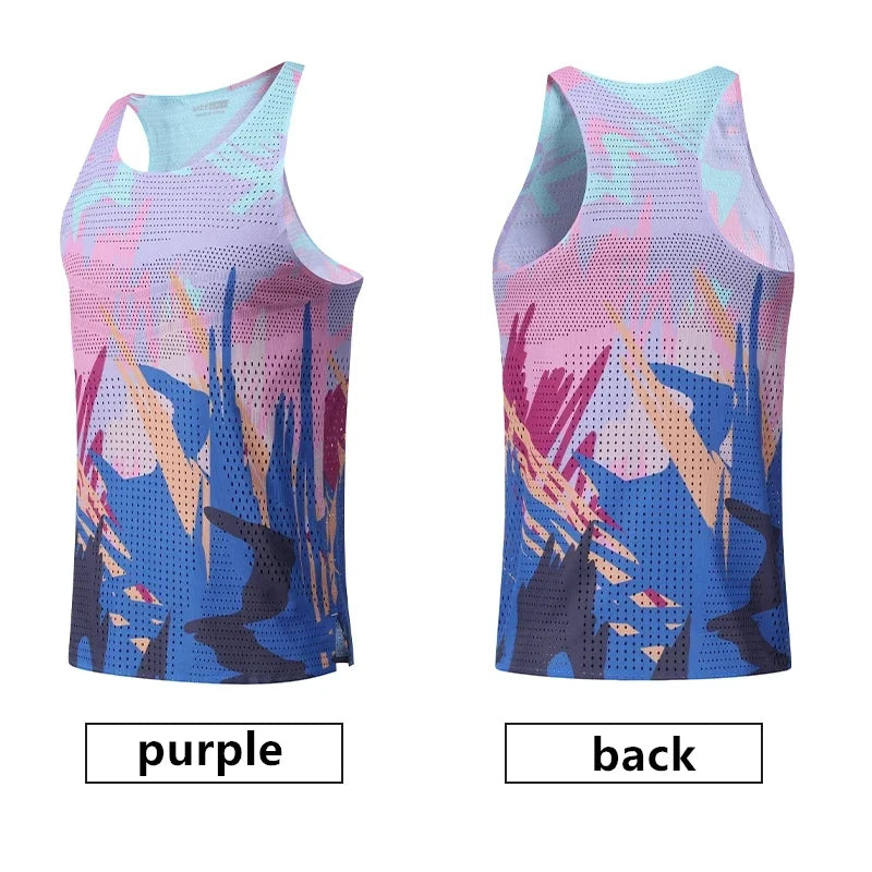 Camiseta Running Hombre Manga Corta | Estampado 3D Transpirable Gym Maratón