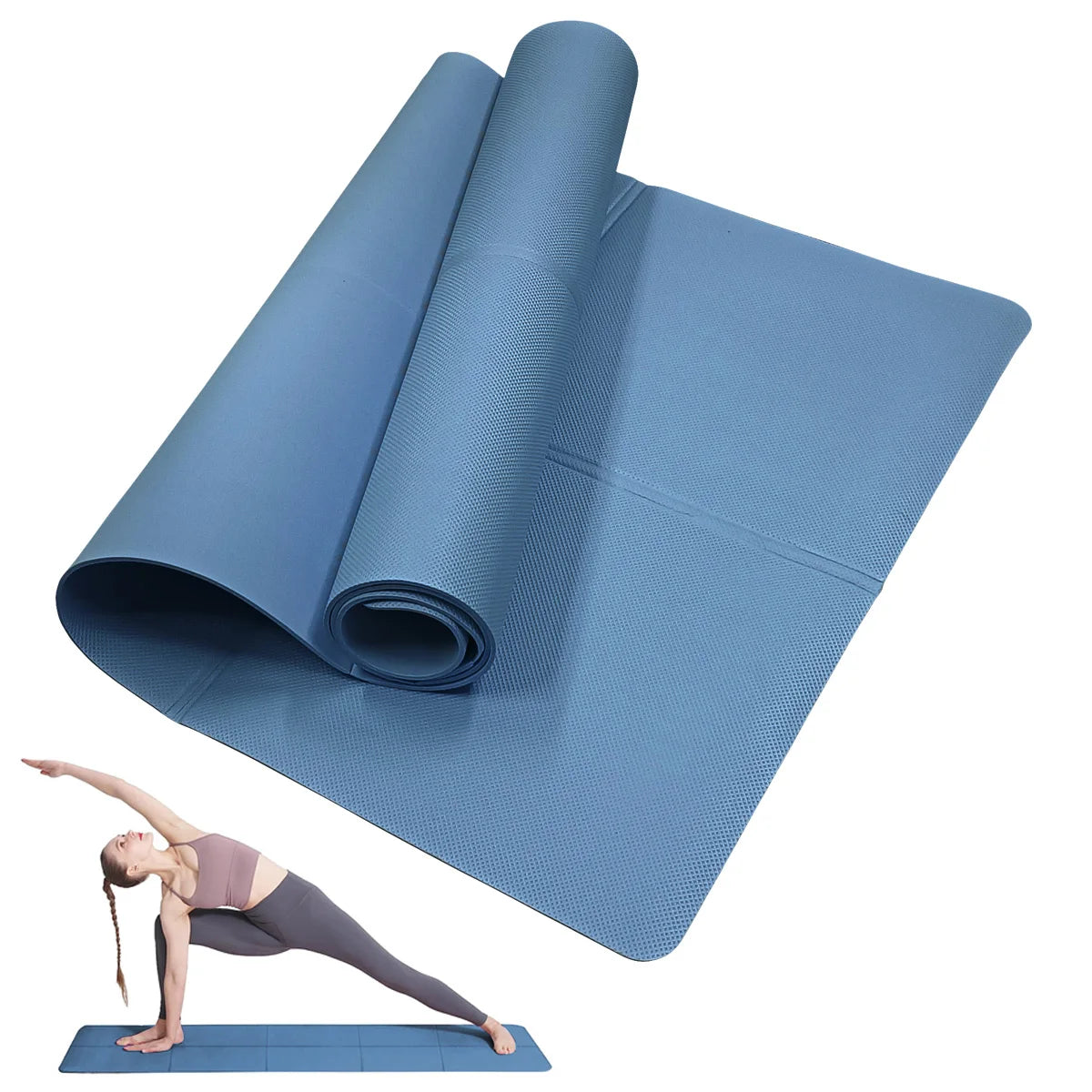 Esterilla de Yoga Antideslizante EVA 4mm – Pilates, Gimnasio y Fitness