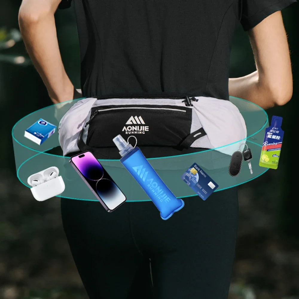 AONIJIE W8138 – Riñonera Hidratación Running Unisex con Botella 500ml | Trail y Maratón