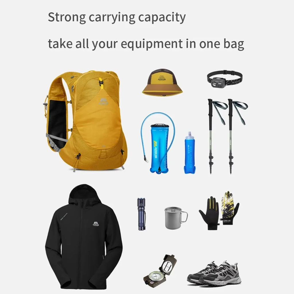 Mochila de Hidratación AONIJIE 13 L VERTIKALRUN | Trail y Ciclismo