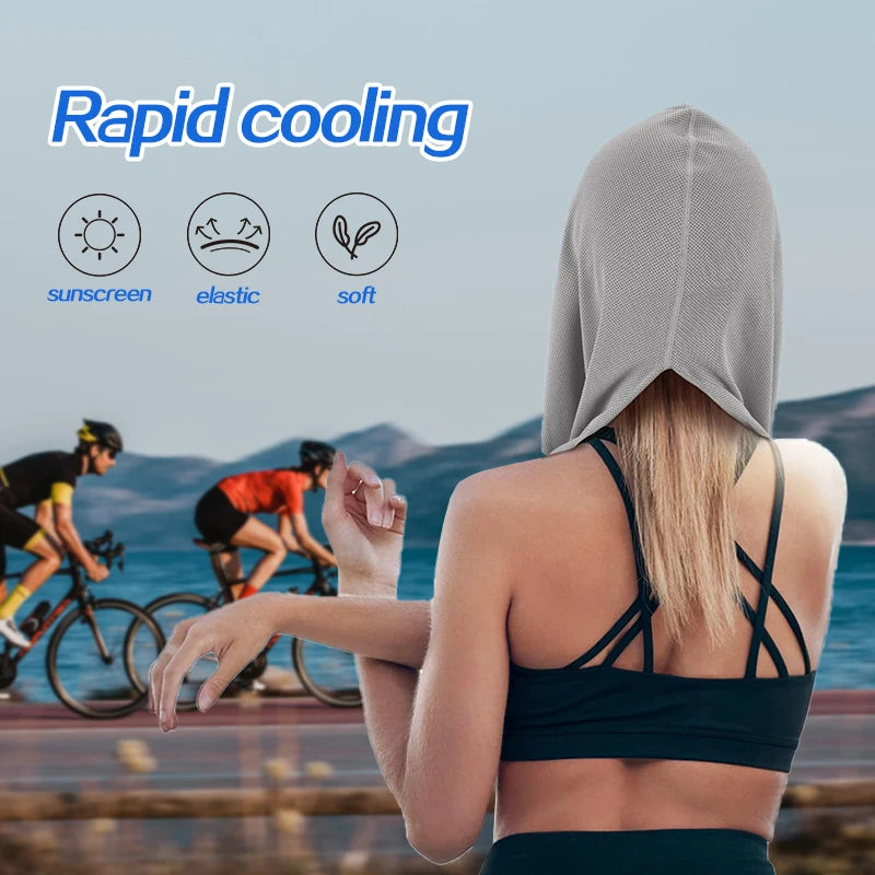 Toalla Capucha Refrescante | Tecnología Evaporativa para Running, Gym y Deportes