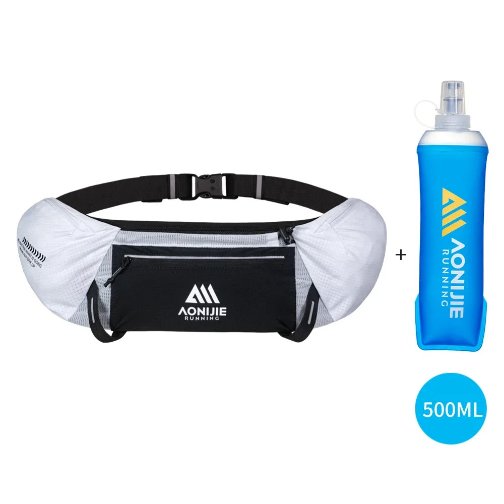 AONIJIE W8138 – Riñonera Hidratación Running Unisex con Botella 500ml | Trail y Maratón